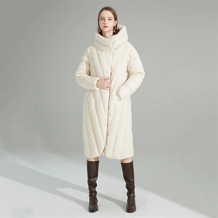 long quilted coat